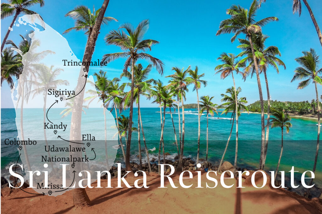 sri lanka reiseroute