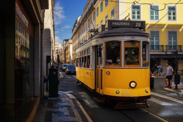 tram 28e, lissabon